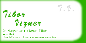tibor vizner business card